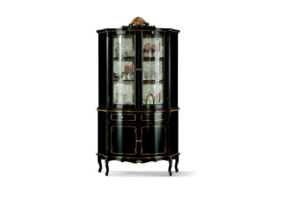 Design Italienische Luxus Holz Möbel Barock Stil Schrank Vitrine Schrank Wohnzimmer Neu