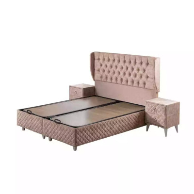 Betten Hotelbett 160x200cm inkls. Matratze Bettgestell Design weiches Bettbett