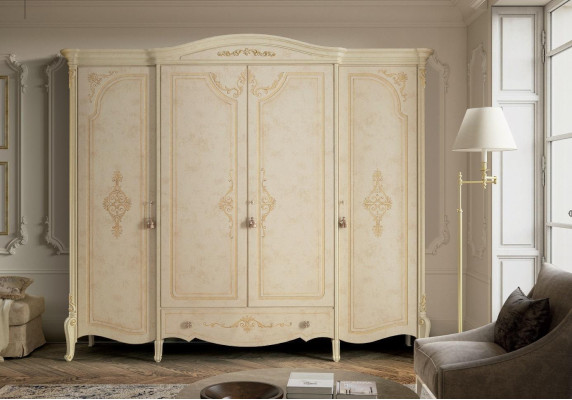 Kleiderschrank Schrank Barock Stil Holz Möbel Klassische Schlafzimmer Schränke