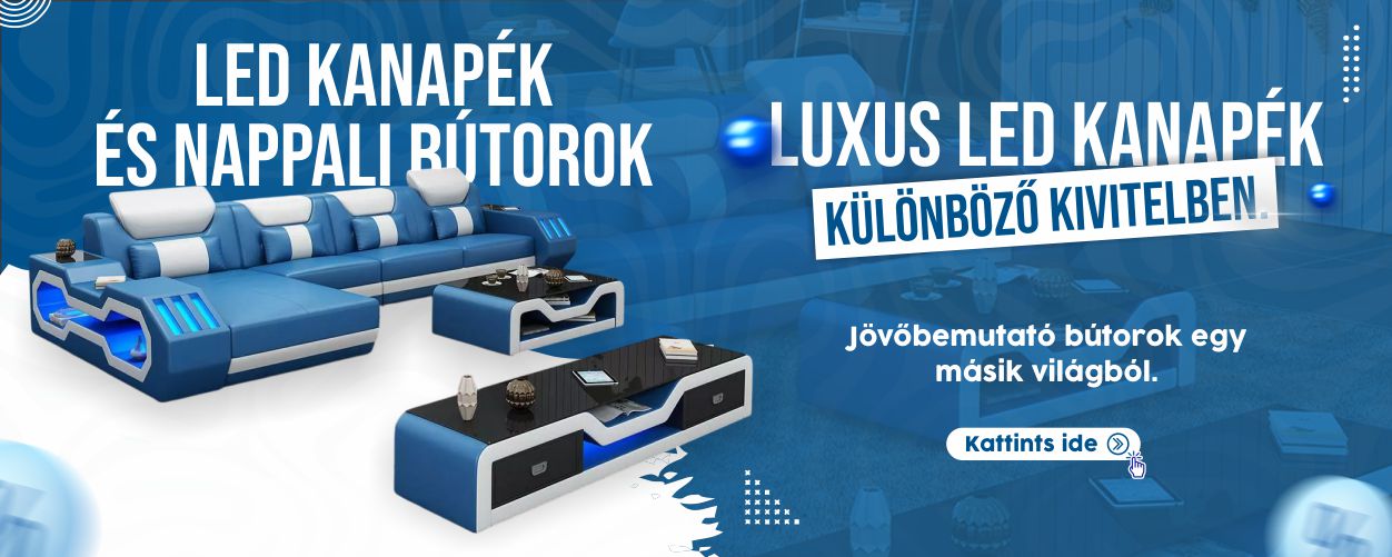 LED-kanapék – modern megjelenés és világítás