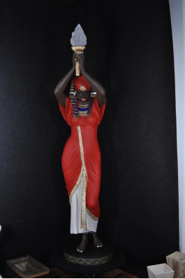 Stehleuchte Skulptur Figur Lampen Leuchte Ägypten Statue Figuren Skulpturen Deko