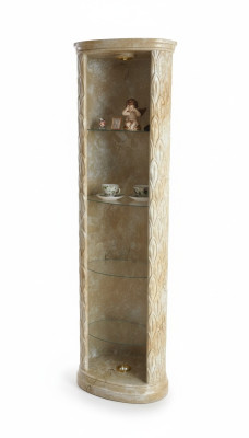 XXL Medusa Antik Stil Vitrine Bar Boden Vase Schrank Vintrinen Säule 181cm Neu
