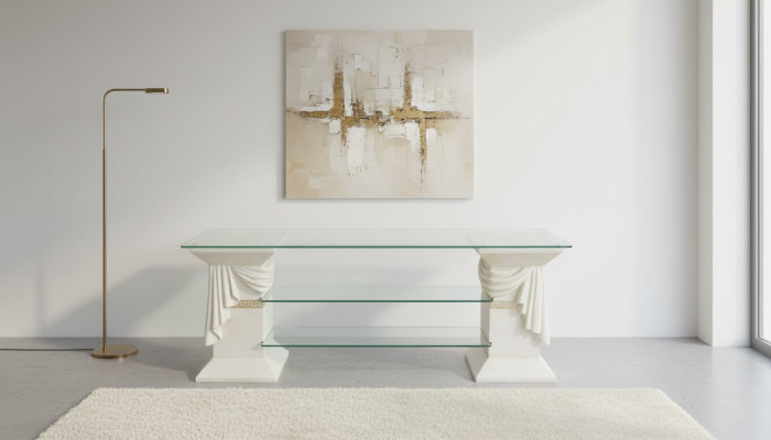 Klassische RTV Sideboard Fernseh Tisch Tische Tv Board Medusa Regal Vitrine 1879