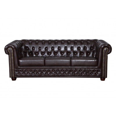 Chesterfield Sofagarnitur Sofa 3+1+1 Couch Polster Set Sofas Couchen Yorki Neu