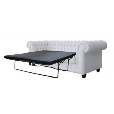 Chesterfield Cambridge 3 Sitzer mit Bettfunktion Couch Polster Sofas Couchen Neu