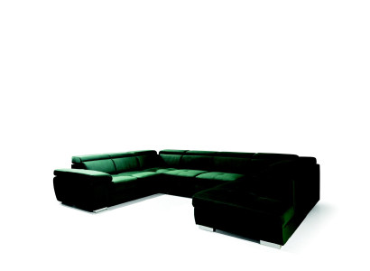 Multifunktion Big Wohnlandschaft U Form Ecksofa Sofa Stoff Couch Polster