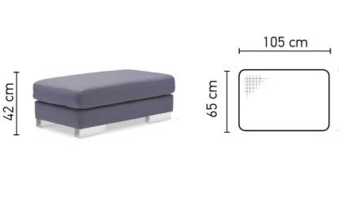 XXL Club Fußhocker Club Lounge Hocker Pufa Leder Ottoman Designer Textil