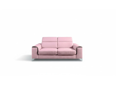 Ein respektables modernes und komfortables 2-Sitzer-Sofa in stilvoller rosa Farbe