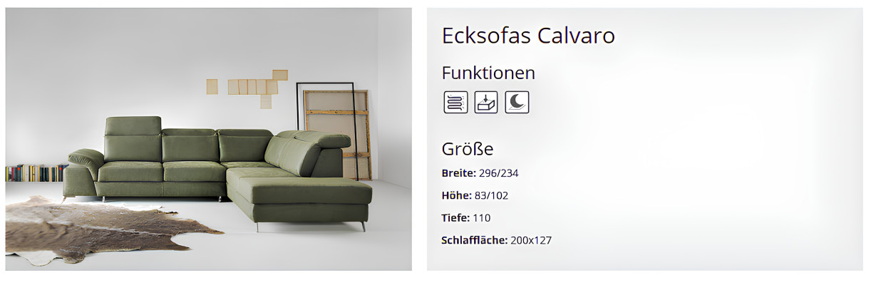 Design Couch Sofa Polster Schlafsofa Wohnzimmer Ecksofa Textl Stoff