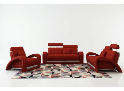 Leder Sofa Couch Sofagarnitur Wohnzimmer Garnituren Couch Set Sitz Sofas