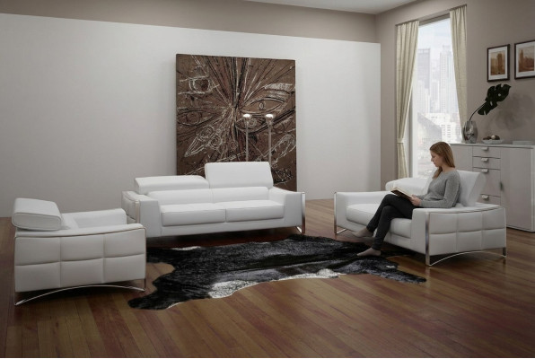 Multifunktions Ledercouch Sitz Polster Wohnzimmer Leder Garnitur Sofa