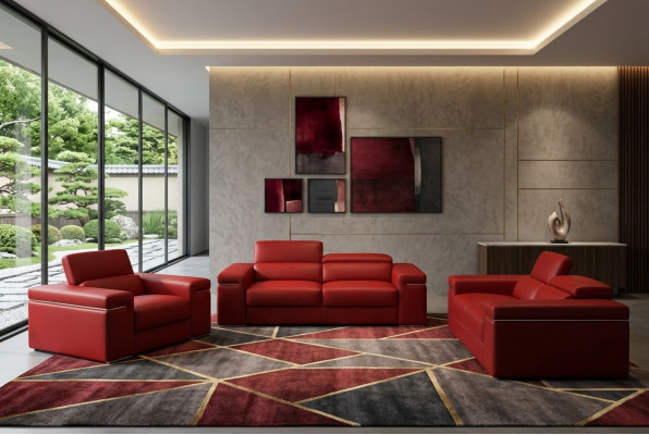 Moderne Sofagarnitur Multifunktions Couch Sofa Leder Couchen Garnituren 3+2+1