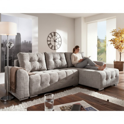 Design Ecksofa Sofa Loft Bettfunktion Couch Polster Sitz Eck Sofas Schlafsofa