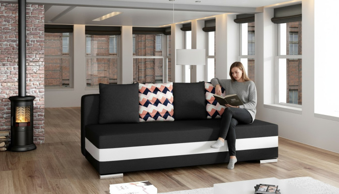Multifunktion Couch Schlafsofa Büro  XXL Textil Big Sofa Couchen 3Sitzer Polster