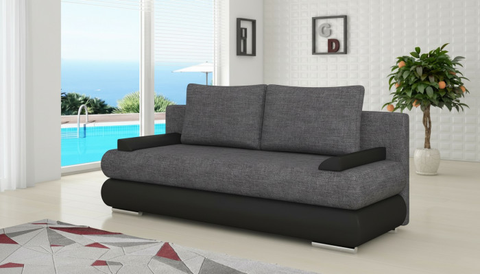 Design Schlafsofa Couch Polster 3 Sitzer Stoff Couch Gästezimmer Sofas