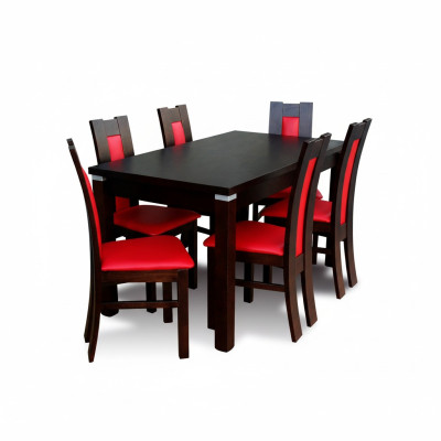 Modernes Esszimmer Tisch Stuhl Set Tische + 6 Stühle Designer Essgarnitur