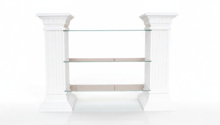 Design Vitrine Regal Säule Vitrinen Regale Schrank Wohnzimmer 1839 Neu