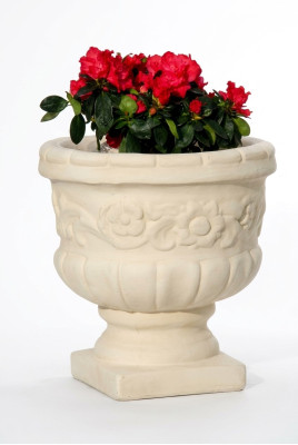 Blumenkorb Blumen Vase Gefäss Garten Terrasse Dekoration Statue Figuren Kasten