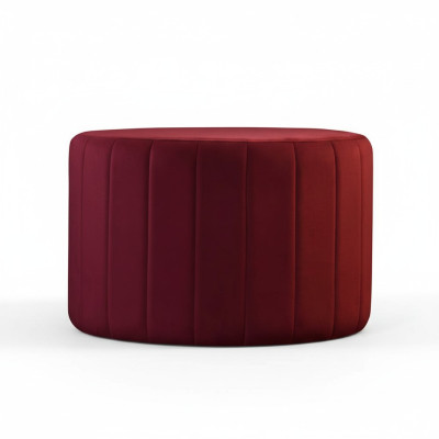 Pouf Fußhocker Rund Sitz Hocker Polsterhocker Sitzhocker Badhocker Puff Textil