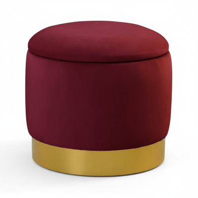 Pouf Fußhocker Rund Hocker Polsterhocker Sitzhocker Badhocker Hocker Truhe Bank