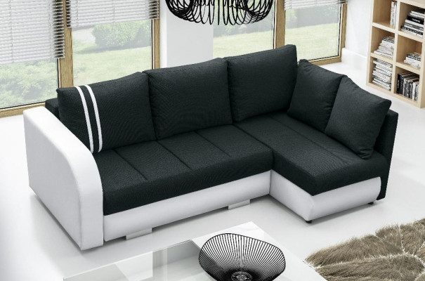 Design Ecksofa Couch Wohnlandschaft Schlafsofa Funktionssofa Eck Polster