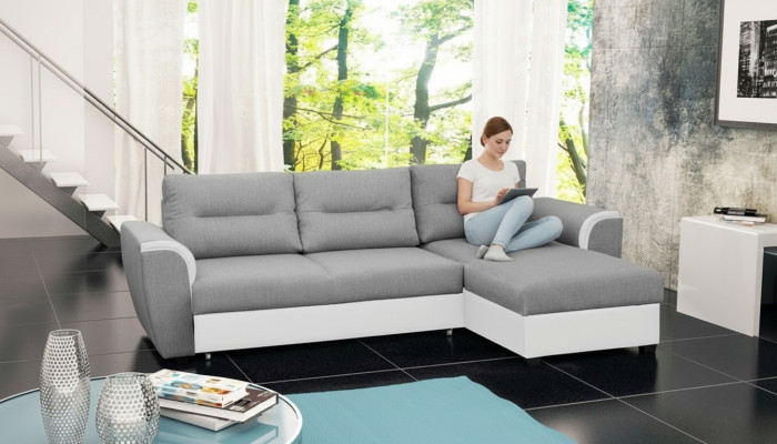 Schlafsofa Eck Sofa Polster Eck Bettfunktion Neu Schlaffunktion Garnitur