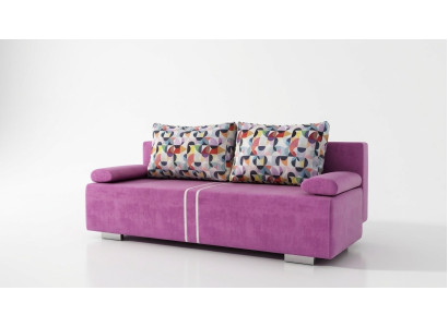 Schlafsofa Stoff Sofa Couch Textil Polster Neu Garnitur Bettfunktion 3 Sitz