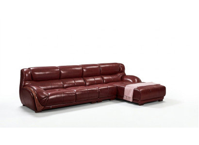 Eck Sofa Leder Polster Sitz Couch Garnitur Wohn Zimmer Landschaft Sofas