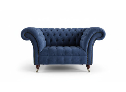 Sessel 1 Sitzer Sofa Polster Sofas Design Luxus Stoffsofas Chesterfield Textil