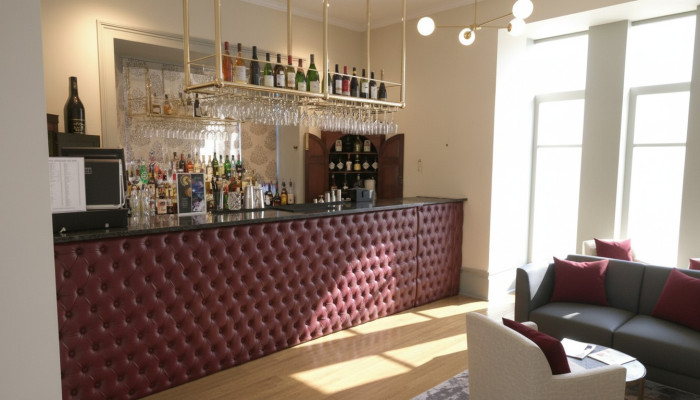 maßgeschneiderte Anfertigung Paneelen Bar Wand Verkleidungen Gepolsterte Polster