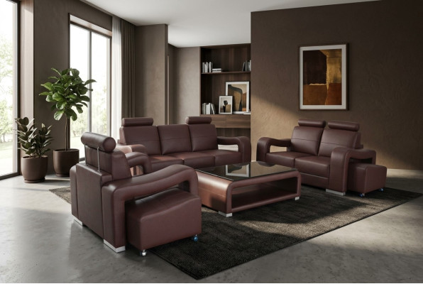 Wohn Leder Landschaft Sofa Couch Garnitur Eck Sofas Sitz Garnituren Neu Polster
