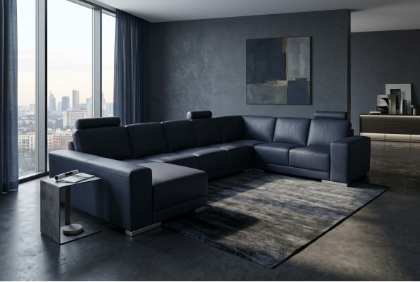 Eck Sofa Couch Polster Ecke Wohn Zimmer Deko Landschaft Designer Couchen