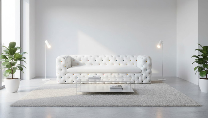 XXL Design Sofa Couch Polster 4 Sitzer Englische Chesterfield Samt Sofas Couchen