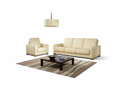 Klassische Dreisitzer Couch Ledersofa Couch Polster Sofa 3 Sitzer Leder