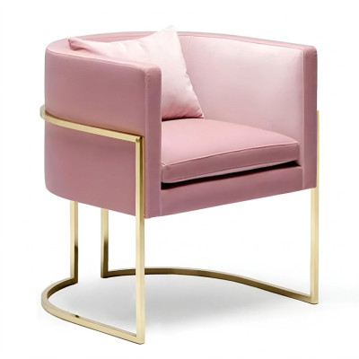 Sessel Metall Design Polster Lounge Club Stuhl Sitz Relax Luxus Zimmer Warte Neu