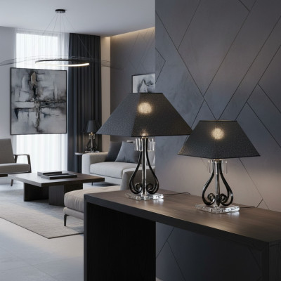 Tischleuchte Antik Stil Tisch Lampe Kristall Leuchte Lampen Leuchten Kronleuchte