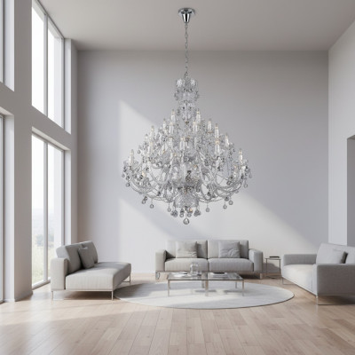 XXL Kristall Kronleuchter Große Lampe Abdeckung Leuchte Lampe Abdeckung