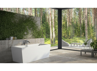 Badewannen Rechteckige Design Badewanne Weiß Moderne Badezimmer Wannen Acryl Neu