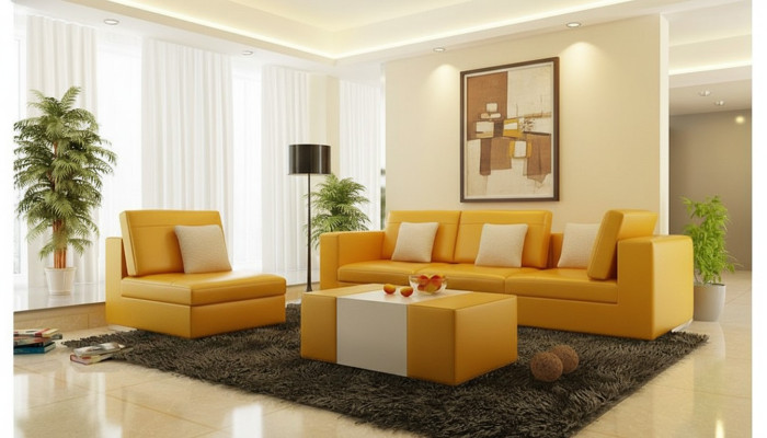 Sofagarnitur mit USB Polster Sofa Set 3+1 Leder Couchen Sofas Massanfertigung