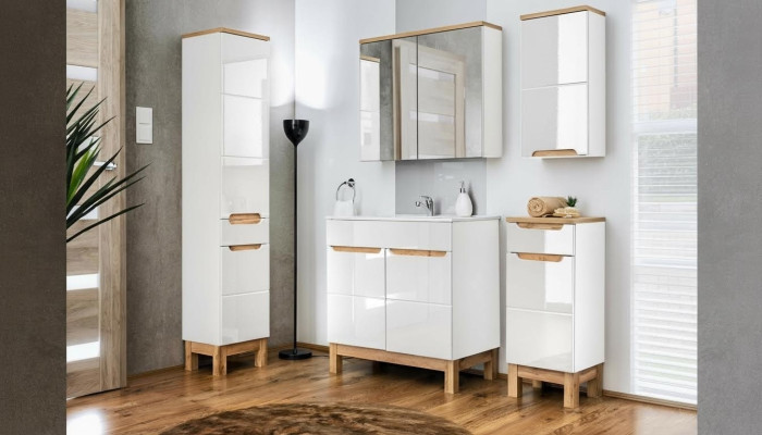 Design Badezimmer Möbel Bad Set Garnitur Dekorative Schrank Waschbecken