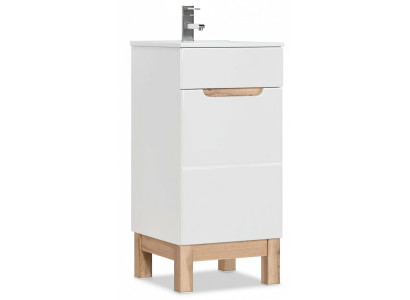 Waschtisch Waschbecken Waschtische Badmöbel Unterschrank + Waschbecken Hochglanz