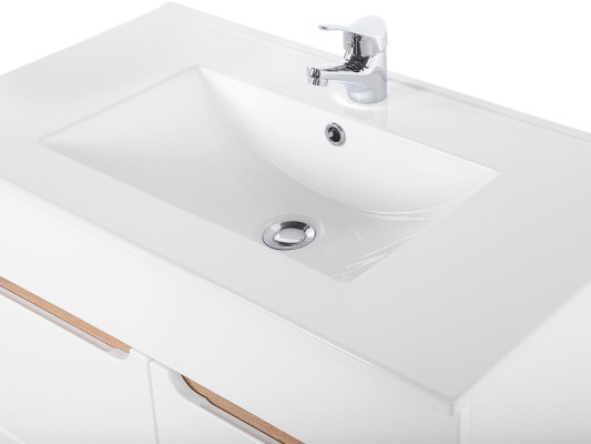 Weißer Waschtisch mit Unterschrank Hochwertige Waschbecken