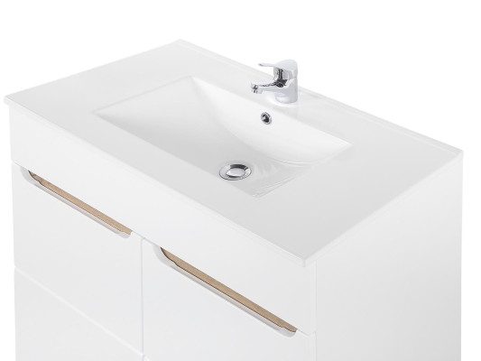 Weißer Waschtisch mit Unterschrank Hochwertige Waschbecken