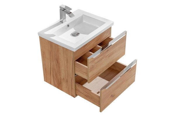 Design Luxus Waschtisch Waschbecken Wand Hänge Schrank mit Einbau
