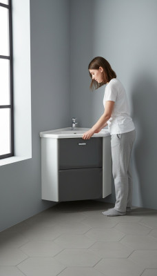 Eck Waschtisch Waschtisch mit Unterschrank 40 cm Ecke Becken Waschbecken Keramik