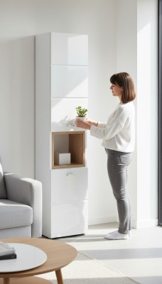 Badezimmerschrank Badmöbel Schrank Hochschrank Dekorative Badschrank Regal