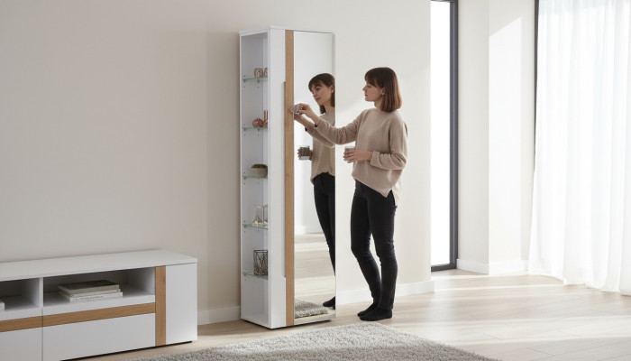 Badezimmer Möbel Spiegel Schrank Hängeregal Regale Schränke Luxus