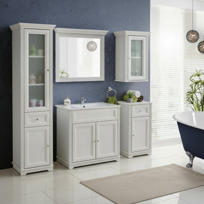 Design Möbel Badezimmer Bad Set Garnitur Waschbecken Schrank