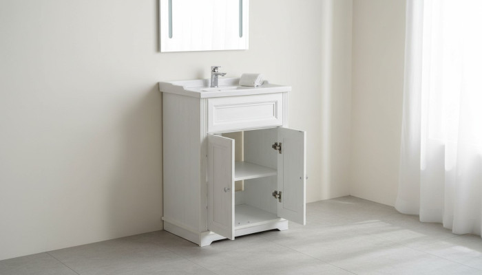 Badmöbel Antik Stil Becken Landhaus Badezimmer 60cm Waschbecken