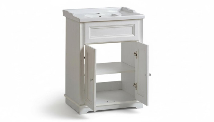 Badmöbel Antik Stil Becken Landhaus Badezimmer 60cm Waschbecken